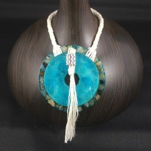 Resin and necklace